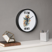 Es ist Zeit für MTB - Wanduhr
