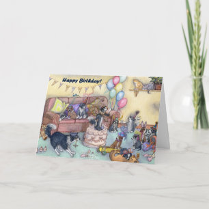 Es ist Zeit für Party! Geburtstagsstilkarte Karte