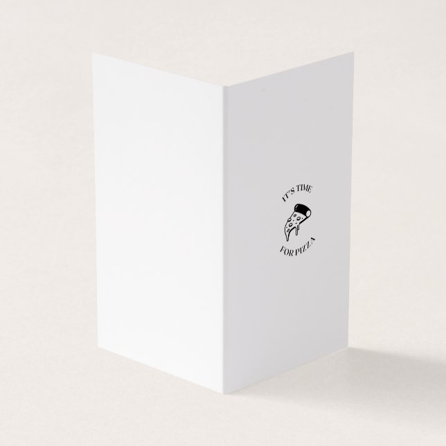 Es ist Zeit für Pizza Visitenkarten (Vorderseite)