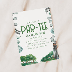 Es ist Zeit, Golf Theme Retirement Party Party Einladung