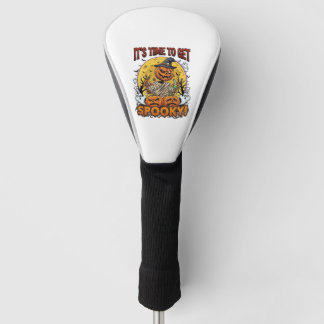Es ist Zeit, Grusel-Halloween-Kürbis-Mumie-Geister Golf Headcover