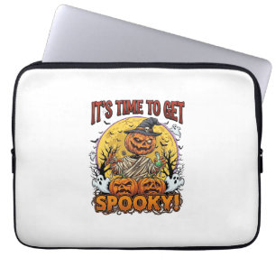 Es ist Zeit, Grusel-Halloween-Kürbis-Mumie-Geister Laptopschutzhülle