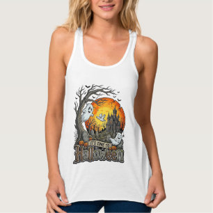 Es ist Zeit Halloween Spukhaus Friedhof Gruselig Tank Top