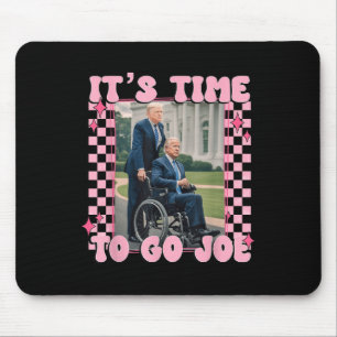 Es ist Zeit, Joe Funny Trump 2024 zu folgen Mousepad