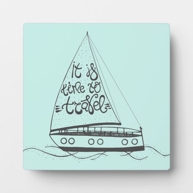 Es ist Zeit zu reisen Fotoplatte (Vorderseite)