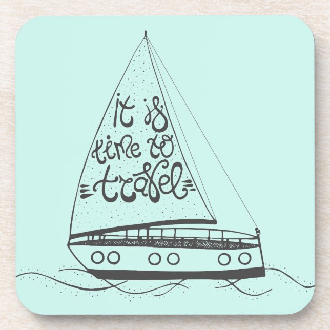 Es ist Zeit zu reisen Untersetzer (Vorderseite)