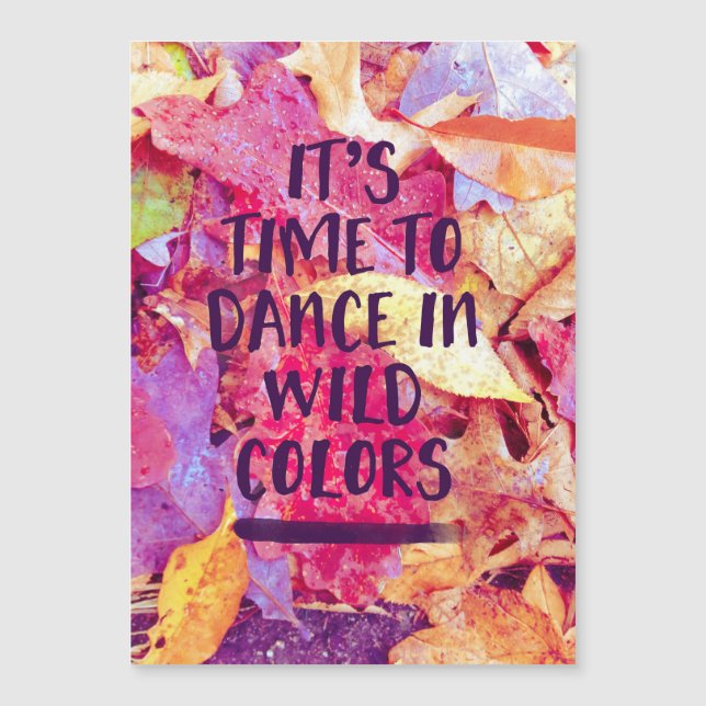 Es ist Zeit zu tanzen Magnetkarte (Vorderseite)