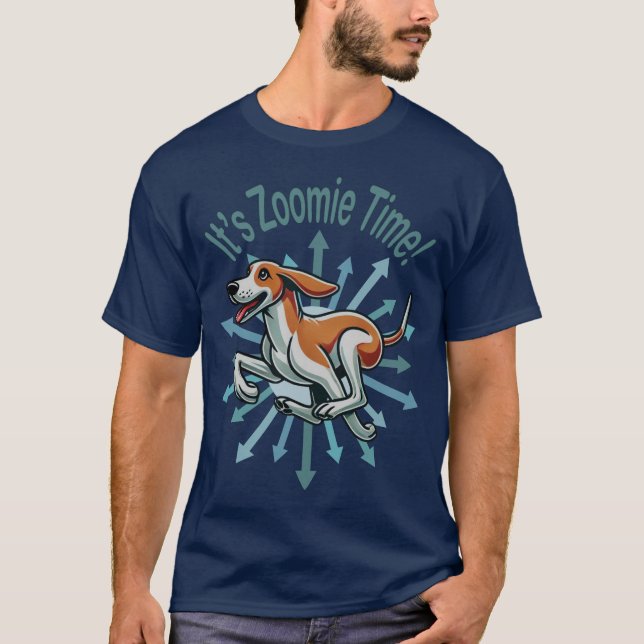 Es ist Zoomie Time American Fox Hound T-Shirt (Vorderseite)