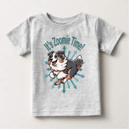 Es ist Zoomie Time Australian Shepherd Baby T-shirt