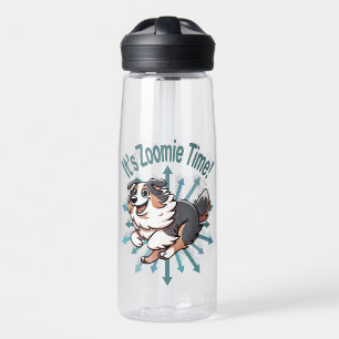 Es ist Zoomie Time Australian Shepherd Trinkflasche