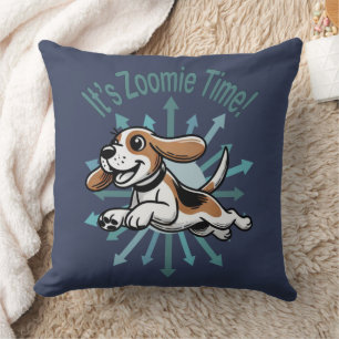 Es ist Zoomie Time Beagle Kissen