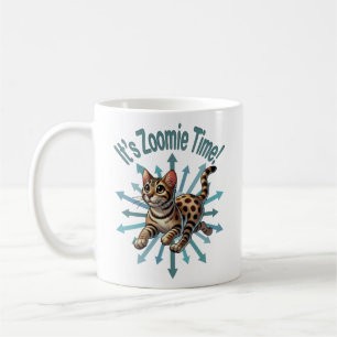 Es ist Zoomie Time Bengalisch Cat Kaffeetasse