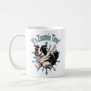 Es ist Zoomie Time Border Collie Kaffeetasse