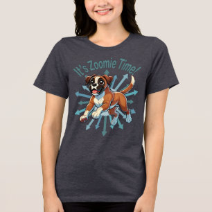 Es ist Zoomie Time Boxer Tri-Blend Shirt