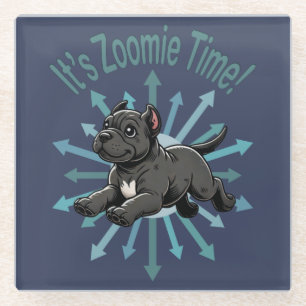 Es ist Zoomie Time Cane Corso Glasuntersetzer