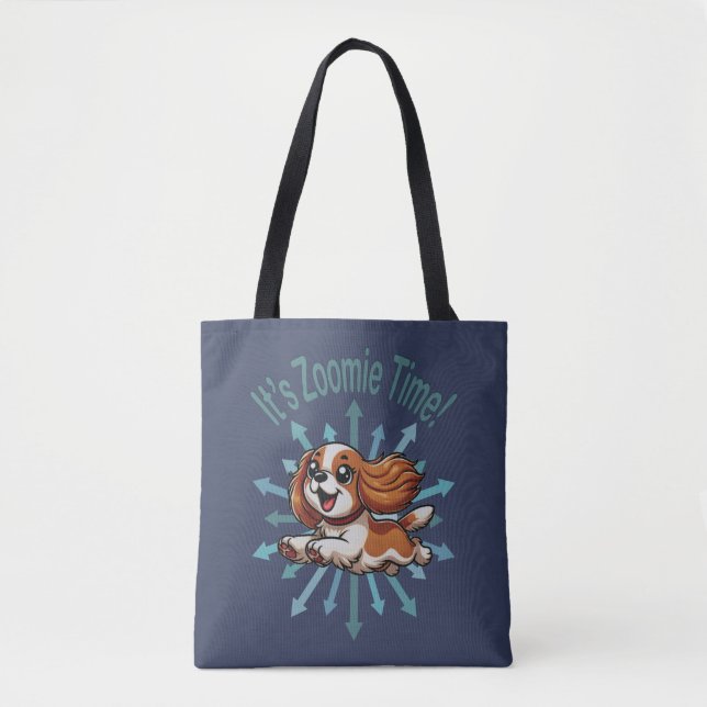 Es ist Zoomie Time Cavalier Spaniel (Vorderseite)