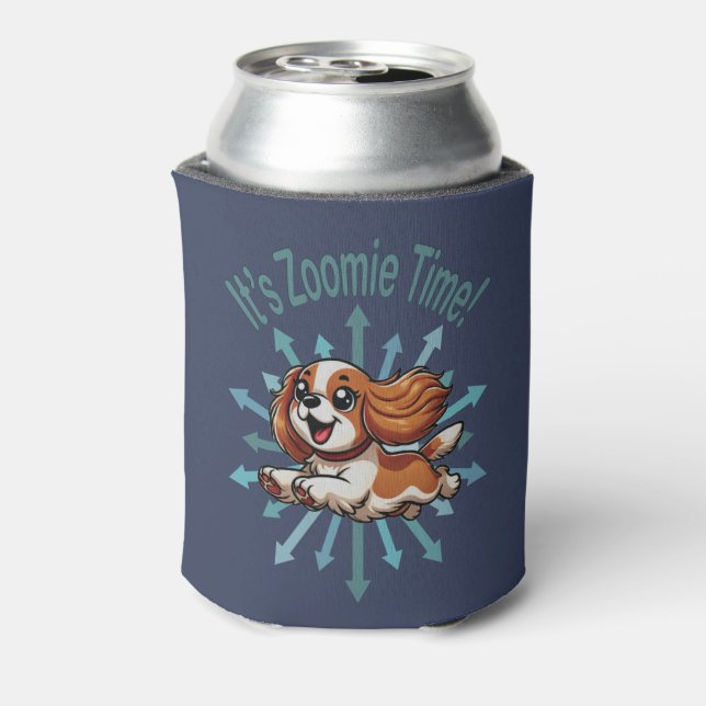Es ist Zoomie Time Cavalier Spaniel Dosenkühler (Kanne Rückseite)