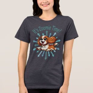 Es ist Zoomie Time Cavalier Spaniel Tri-Blend Shirt