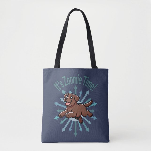 Es ist Zoomie Time Chocolate Labrador (Vorderseite)