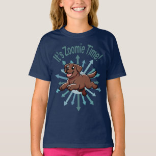Es ist Zoomie Time Chocolate Labrador T-Shirt