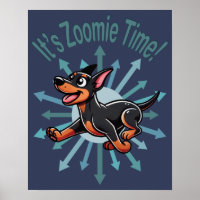 Es ist Zoomie Time Doberman Pincher