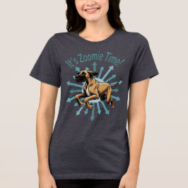 Es ist Zoomie Time Great Dane Tri-Blend Shirt