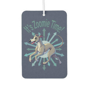 Es ist Zoomie Time Greyhound Autolufterfrischer