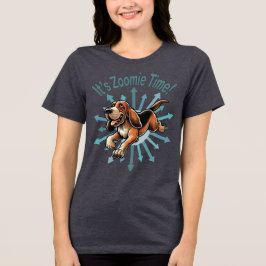 Es ist Zoomie Time Hound Dog Tri-Blend Shirt