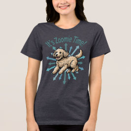 Es ist Zoomie Time Labradoodle Tri-Blend Shirt