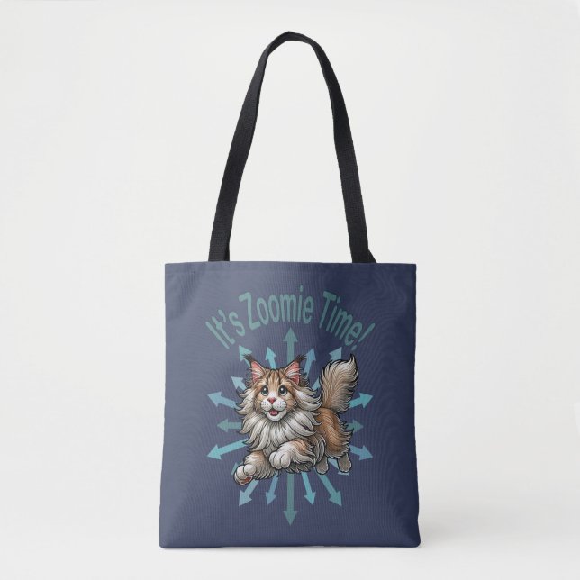 Es ist Zoomie Time Maine Coon Cat (Vorderseite)