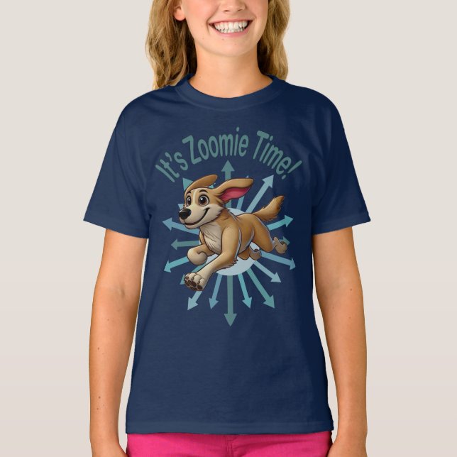 Es ist Zoomie Time Medium als Mutt T-Shirt (Vorderseite)