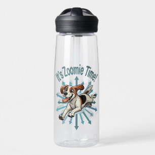 Es ist Zoomie Time Medium Beagle Mutt Trinkflasche