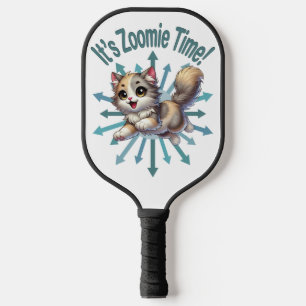 Es ist Zoomie Time Niedlich Tricolor Cat Pickleball Schläger