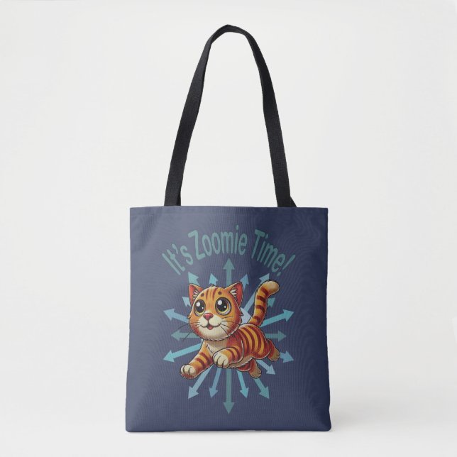 Es ist Zoomie Time Orange Tabby Cat (Vorderseite)