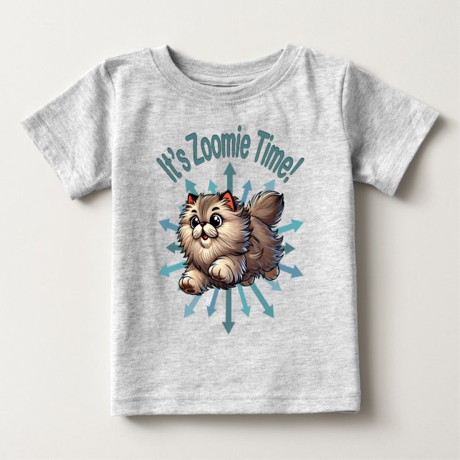 Es ist Zoomie Time Persian Cat Baby T-shirt (Vorderseite)