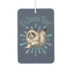 Es ist Zoomie Time Ragdoll Cat Autolufterfrischer