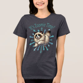 Es ist Zoomie Time Ragdoll Cat Tri-Blend Shirt