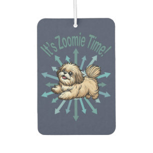 Es ist Zoomie Time Shih Tzu Autolufterfrischer