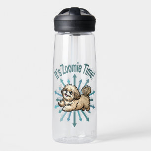 Es ist Zoomie Time Shih Tzu Trinkflasche
