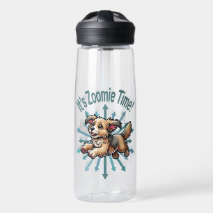 Es ist Zoomie Time Small Mutt Trinkflasche
