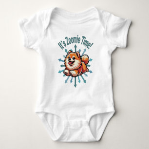 Es ist Zoomie Time Spitz Baby Strampler