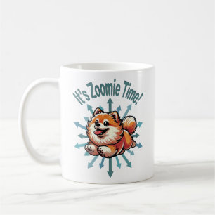 Es ist Zoomie Time Spitz Kaffeetasse
