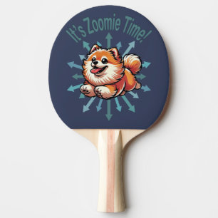 Es ist Zoomie Time Spitz Tischtennis Schläger