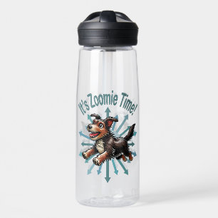 Es ist Zoomie Time Terrier Mutt Trinkflasche