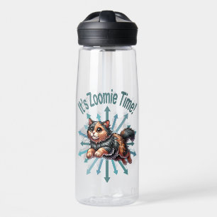 Es ist Zoomie Time Tortoise Muschel Cat Trinkflasche