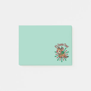 "Es ist Zoomie Time! Weihnachtsmann Post-it Klebezettel