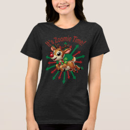 "Es ist Zoomie Time! Weihnachtsmann Tri-Blend Shirt