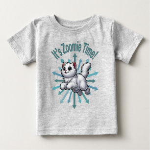Es ist Zoomie Time White Cat Baby T-shirt