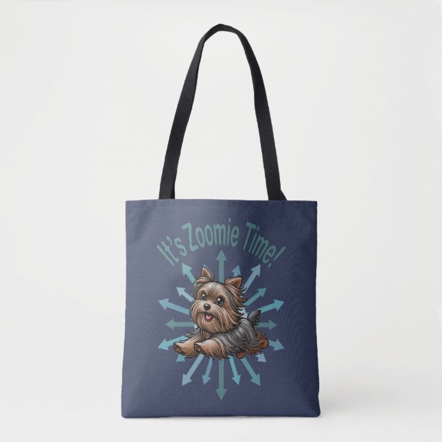 Es ist Zoomie Time Yorkshire Terrier (Vorderseite)