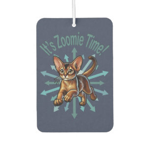 Es ist Zoomie-Zeit Abessinierkatze Autolufterfrischer